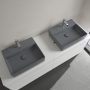 Villeroy & Boch Memento 2.0 Mosdó túlfolyó nélkül 50x42 cm, CeramicPlus felület, Grafit 4A0751i4