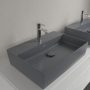 Villeroy & Boch Memento 2.0 mosdó túlfolyó nélkül 60x42 cm, CeramicPlus felület, Grafit 4A0761i4