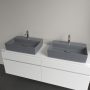 Villeroy & Boch Memento 2.0 mosdó túlfolyó nélkül 60x42 cm, CeramicPlus felület, Grafit 4A0761i4
