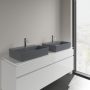 Villeroy & Boch Memento 2.0 mosdó túlfolyó nélkül 60x42 cm, CeramicPlus felület, Grafit 4A0761i4