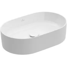   Villeroy & Boch Collaro Pultra ültethető mosdótál 56x36 cm, CeramicaPlus felület, stone white 4A1956RW