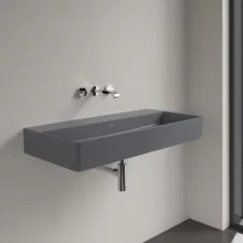   Villeroy & Boch Memento 2.0 Mosdó túlfolyó és csapfurat nélkül 100x47 cm, CeramicPlus felület, Grafit 4A221FI4