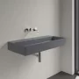 Villeroy & Boch Memento 2.0 Mosdó túlfolyó és csapfurat nélkül 100x47 cm, CeramicPlus felület, Grafit 4A221FI4