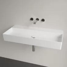   Villeroy & Boch Memento 2.0 Mosdó csaplyuk és túlfolyó nélkül 100x47 cm, Stone White 4A221FRW