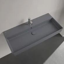   Villeroy & Boch Memento 2.0 Mosdó túlfolyóval 100x47 cm, CeramicPlus felület, Grafit 4A221GI4
