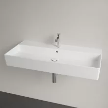   Villeroy & Boch Memento 2.0 Mosdó túlfolyóval 100x47 cm, CeramicPlus felület, Stone White 4A221GRW