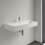 Villeroy & Boch Memento 2.0 Mosdó túlfolyóval 100x47 cm, CeramicPlus felület, Stone White 4A221GRW