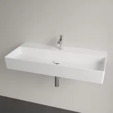   Villeroy & Boch Memento 2.0 Mosdó túlfolyó nélkül 100x47 cm, CeramicPlus felület, fehér alpin 4A221HR1
