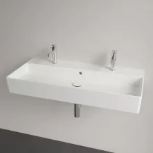   Villeroy & Boch Memento 2.0 Mosdó túlfolyóval 100x47 cm, CeramicPlus felület, Stone White 4A221LRW