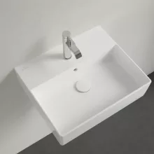   Villeroy & Boch Memento 2.0 Mosdó túlfolyóval 50x42 cm, fehér alpin 4A225001