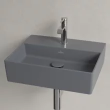   Villeroy & Boch Memento 2.0 Mosdó túlfolyó nélkül 50x42 cm, CeramicPlus felület, Grafit 4A2251I4