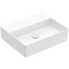   Villeroy & Boch Memento 2.0 Mosdó csapfurat és túlfolyó nélkül 50x42 cm, CeramicPlus felület, stone white 4A2253RW