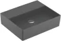 Villeroy & Boch Memento 2.0 Mosdó csapfurat és túlfolyó nélkül 50x42 cm, CeramicPlus felület, Grafit 4A225FI4