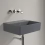 Villeroy & Boch Memento 2.0 Mosdó csapfurat és túlfolyó nélkül 50x42 cm, CeramicPlus felület, Grafit 4A225FI4