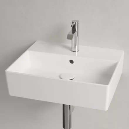 Villeroy & Boch Memento 2.0 Mosdó túlfolyóval 50x42 cm, CeramicPlus felület, stone white 4A225GRW