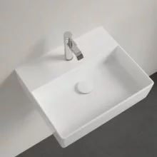   Villeroy & Boch Memento 2.0 Mosdó túlfolyó nélkül 50x42 cm, fehér alpin 4A225L01