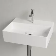   Villeroy & Boch Memento 2.0 Mosdó túlfolyó nélkül 50x42 cm, CeramicPlus felület, stone white 4A225LRW
