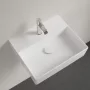 Villeroy & Boch Memento 2.0 Mosdó túlfolyó nélkül 50x42 cm, CeramicPlus felület, stone white 4A225LRW