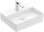 Villeroy & Boch Memento 2.0 Mosdó túlfolyó nélkül 50x42 cm, CeramicPlus felület, stone white 4A225LRW