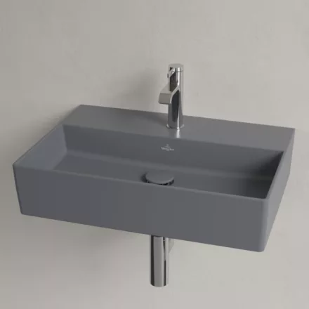 Villeroy & Boch Memento 2.0 Mosdó túlfolyó nélkül 60x42 cm, CeramicPlus felület, Grafit 4A2261I4
