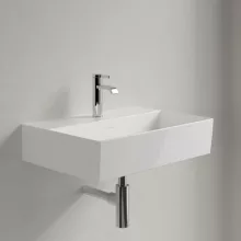   Villeroy & Boch Memento 2.0 Mosdó túlfolyó nélkül 60x42 cm, CeramicPlus felület, stone white 4A2261RW