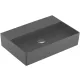 Villeroy & Boch Memento 2.0 Mosdó csapfurat és túlfolyó nélkül 60x42 cm, CeramicPlus felület, Grafit 4A2263I4