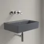Villeroy & Boch Memento 2.0 Mosdó csapfurat és túlfolyó nélkül 60x42 cm, CeramicPlus felület, Grafit 4A226FI4