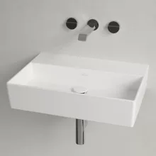   Villeroy & Boch Memento 2.0 Mosdó csapfurat és túlfolyó nélkül 60x42 cm, CeramicPlus felüle, fehér alpin 4A226FR1