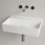 Villeroy & Boch Memento 2.0 Mosdó csapfurat és túlfolyó nélkül 60x42 cm, CeramicPlus felüle, fehér alpin 4A226FR1