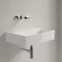 Villeroy & Boch Memento 2.0 Mosdó csapfurat és túlfolyó nélkül 60x42 cm, CeramicPlus felüle, fehér alpin 4A226FR1