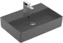 Villeroy & Boch Memento 2.0 Mosdó túlfolyóval 60x42 cm, CeramicPlus felület, Grafit 4A226GI4