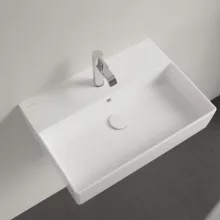   Villeroy & Boch Memento 2.0 Mosdó túlfolyóval 60x42 cm, CeramicPlus felület, stone white 4A226GRW