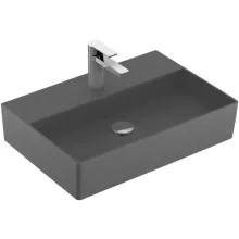  Villeroy & Boch Memento 2.0 Mosdó túlfolyó nélkül 60x42 cm, CeramicPlus felület, Grafit 4A226LI4