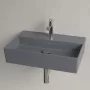 Villeroy & Boch Memento 2.0 Mosdó túlfolyó nélkül 60x42 cm, CeramicPlus felület, Grafit 4A226LI4
