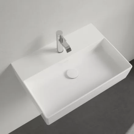 Villeroy & Boch Memento 2.0 Mosdó túlfolyó nélkül 60x42 cm, CeramicPlus felület, fehér alpin 4A226LR1