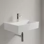 Villeroy & Boch Memento 2.0 Mosdó túlfolyó nélkül 60x42 cm, CeramicPlus felület, Stone White 4A226LRW