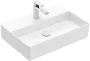Villeroy & Boch Memento 2.0 Mosdó túlfolyó nélkül 60x42 cm, CeramicPlus felület, Stone White 4A226LRW