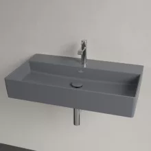   Villeroy & Boch Memento 2.0 Mosdó túlfolyó nélkül 80x47 cm, CeramicPlus felület, Grafit 4A2281I4