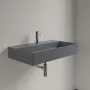 Villeroy & Boch Memento 2.0 Mosdó túlfolyó nélkül 80x47 cm, CeramicPlus felület, Grafit 4A2281I4