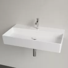   Villeroy & Boch Memento 2.0 Mosdó túlfolyó nélkül 80x47 cm, CeramicPlus felület, fehér alpin 4A2281R1