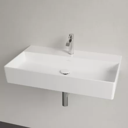 Villeroy & Boch Memento 2.0 Mosdó túlfolyó nélkül 80x47 cm, CeramicPlus felület, fehér alpin 4A2281R1