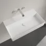 Villeroy & Boch Memento 2.0 Mosdó csapfurat és túlfolyó nélkül 80x47 cm, CeramicPlus felület, stone white 4A2283RW