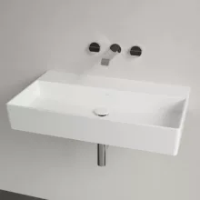   Villeroy & Boch Memento 2.0 Mosdó túlfolyó nélkül 80x47 cm, CeramicPlus felület, fehér alpin 4A228FR1