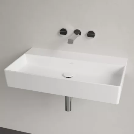 Villeroy & Boch Memento 2.0 Mosdó túlfolyó nélkül 80x47 cm, CeramicPlus felület, fehér alpin 4A228FR1