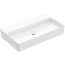   Villeroy & Boch Memento 2.0 Mosdó csapfurat és túlfolyó nélkül 80x47 cm, CeramicPlus felület, stone white 4A228FRW