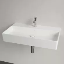   Villeroy & Boch Memento 2.0 Mosdó túlfolyó nélkül 80x47 cm, CeramicPlus felület, fehér alpin 4A228LR1