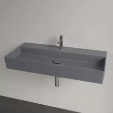   Villeroy & Boch Memento 2.0 Mosdó túlfolyó nélkül 100x470 cm, CeramicPlus bevonat, Grafit 4A22A2I4
