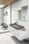Villeroy & Boch Memento 2.0 Mosdó túlfolyó nélkül 100x470 cm, CeramicPlus bevonat, Grafit 4A22A2I4