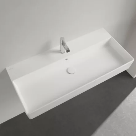 Villeroy & Boch Memento 2.0 Mosdó túlfolyóval 100x47 cm, fehér alpin 4A22A501