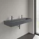 Villeroy & Boch Memento 2.0 Mosdó túlfolyó nélkül 120x47 cm, két csapfurattal, CeramicPlus felület 4A22C1I4